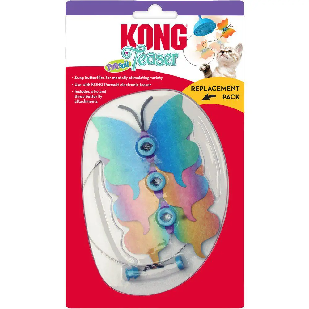 Kong Kattelegetøj Teaser Purrsuit Butterfly Replacement 33x9x0,5 cm
